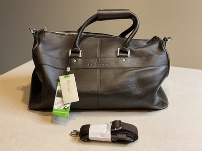 Ossington Genuine Leather Weekender Travel Duffel Bag  NWT Brown OS108326