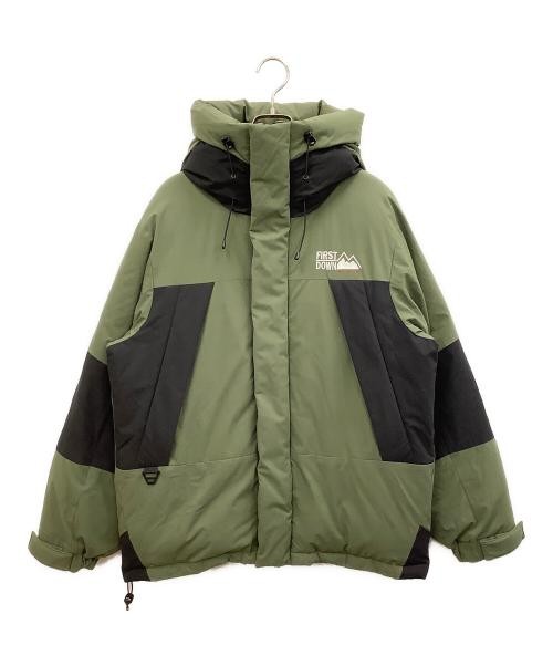 FIRST DOWN                    Down jacket Green x… - image 1