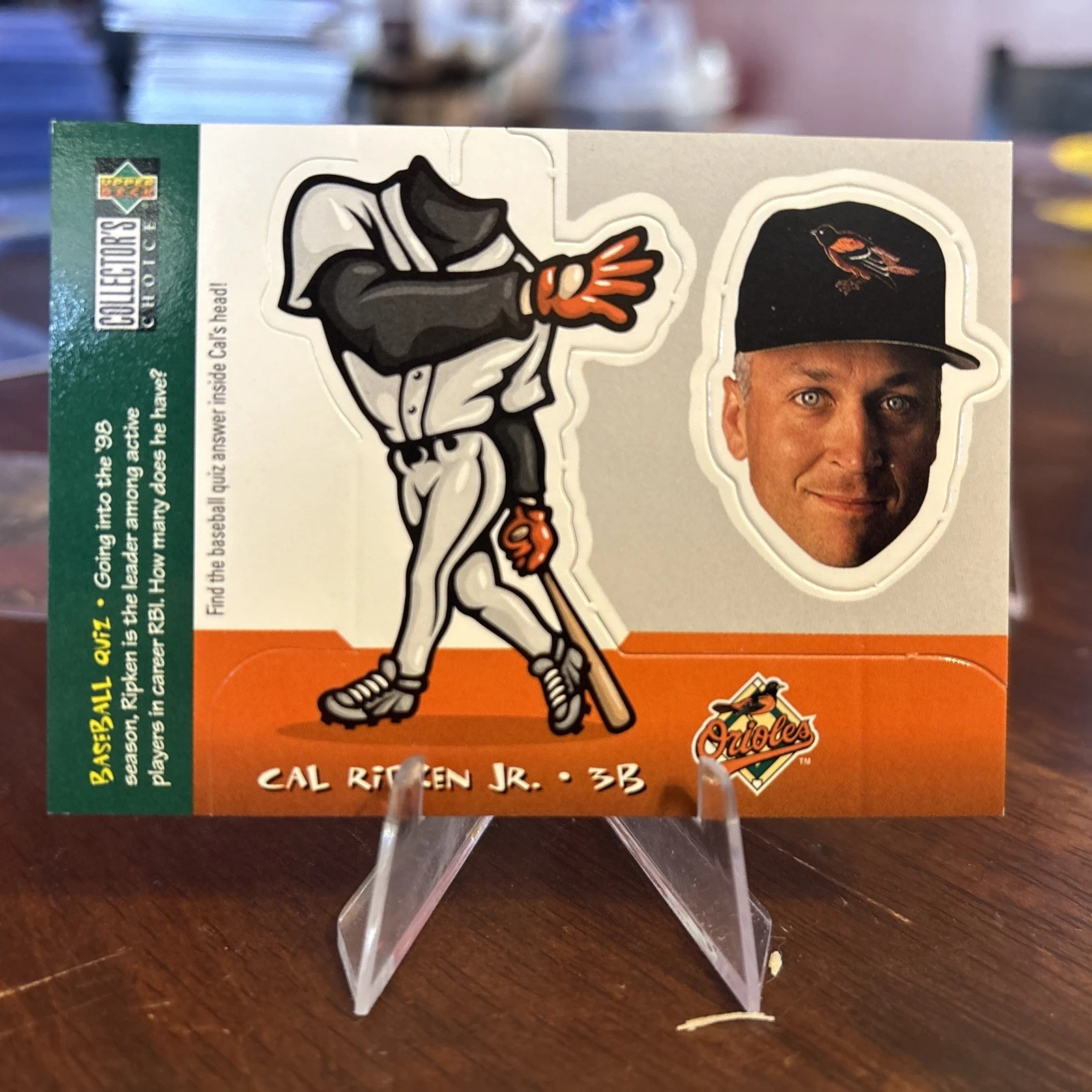 1998 Upper Deck Collector's Choice Mini Bobbing Heads Cal Ripken Jr #6 HOF