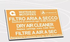ADESIVO FILTRO ARIA A SECCO AUTOBIANCHI A112 | 6,5x3,4 cm