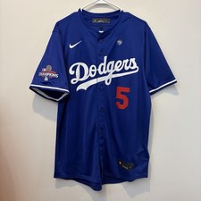 Freddie Freeman #5 L.A. Dodgers 2024 World Series Champions Jersey Blue Large