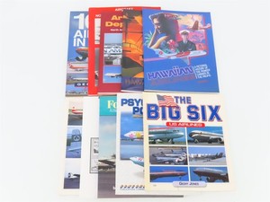 LOT of 10 Arrivals & Departures, Folded Wing and Assorted Airplane Books 