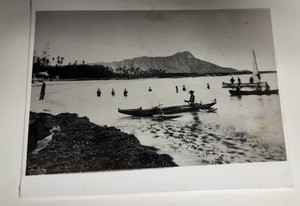 Waikiki Beach 1905 Silver Halide Gelatin Print Hand Printed By Bill Romerhaus