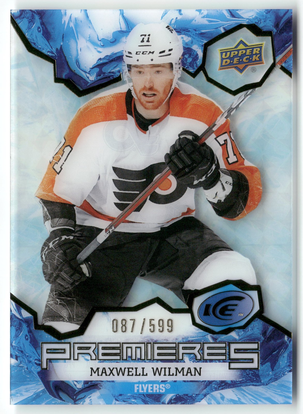 2021-22 Upper Deck Ice #173 Maxwell Willman Blue 087/599