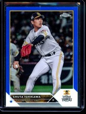 2023 Topps Chrome NPB Shuta Ishikawa Blue Refractor #/150