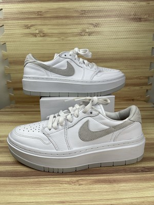 Size 8 WMNS- Jordan 1 Elevate Low White Neutral Grey  DH7004-110