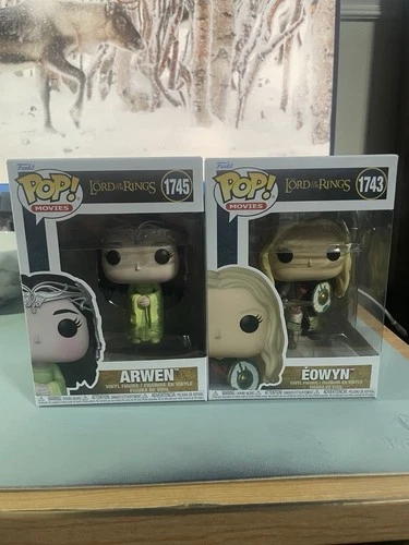 Funko Pop The Lord of The Rings Arwen #1745 & Eowyn #1743 2-Pack LOTR Vinyl