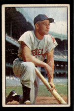 1953 Bowman Color Al Rosen #8 Cleveland Indians Low Grade Creased