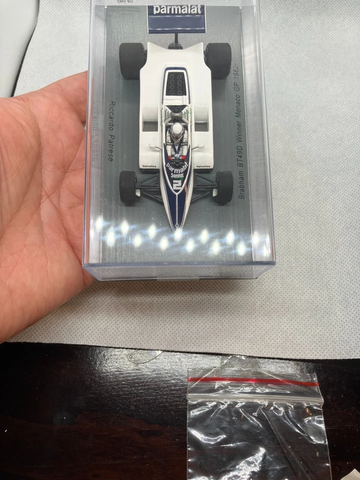 1/43 Spark S4789 Brabham BT49D Winner Monaco GP 1982 Riccardo Patrese - Immagine 4 di 4