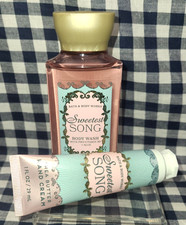 NEW 2 Piece SWEETEST SONG Fine Fragrance Mist TRAVEL 2.5 oz Bath  Body Works