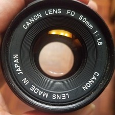 Canon 50mm FD f/1.8 Lens (READ)