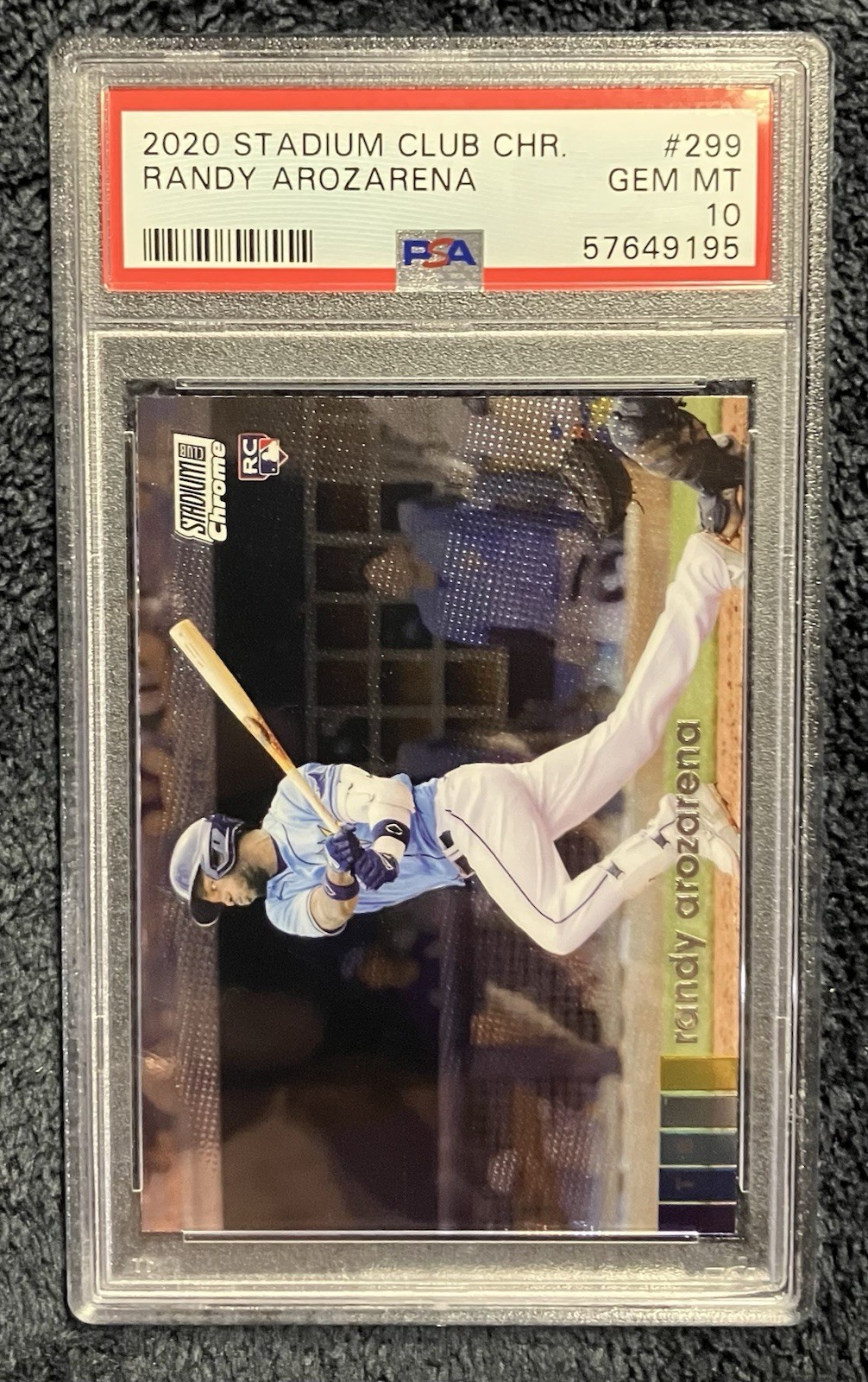 2020 Stadium Club Chrome - Randy Arozarena #299 (RC) Rookie - PSA 10