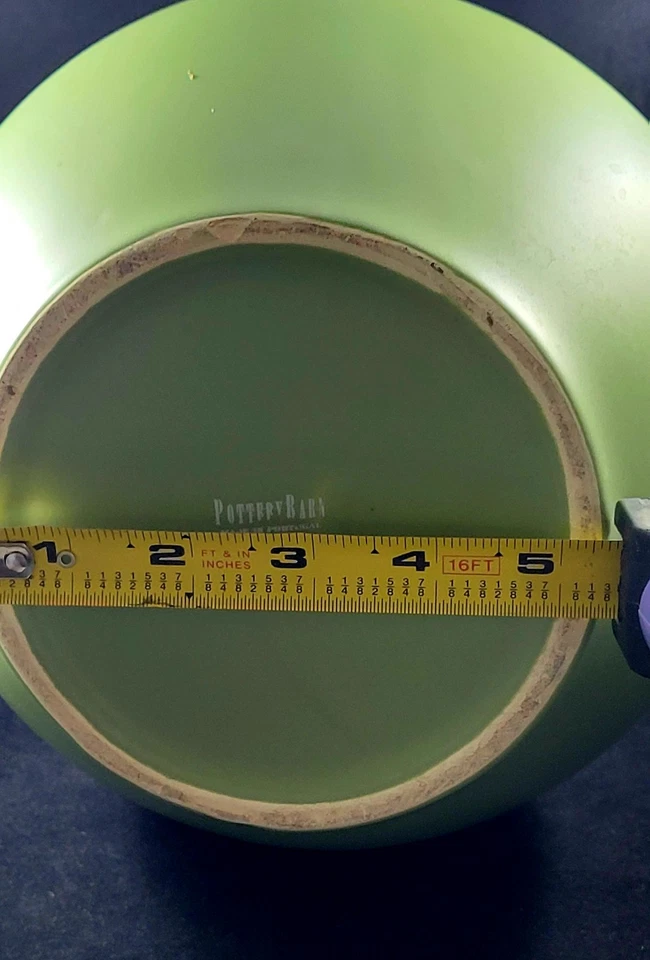 🌿 Jarrón Pottery Barn Celadon verde 9,5” moderno clásico decoración del hogar acento Foto 3 de 4