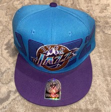 Mitchell And Ness Vintage Utah Jazz Snapback Hat Hardwood Classics Mens One Sz
