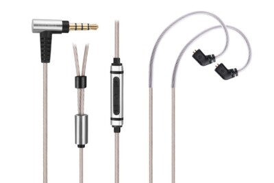 【新品未使用】qdc SOLO 3in1 Cable Silver Silver Plated Audio Cable With mic For qdc Uranus/FUSION
