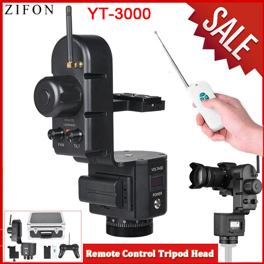 ZIFON YT-3000 Tripod Motorized Pan Tilt Head Remote Control Camera