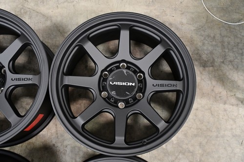 17" Vision Off-Road 351 Flow Satin Black Wheel 17x8 5x120 Rim 30mm - Picture 11 of 11