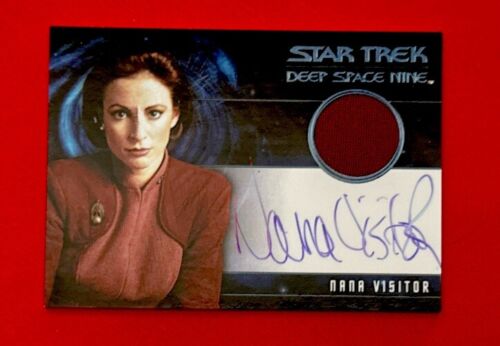 STAR TREK INFLEXIONS NANA VISITOR AS KIRA NERYS DS9 AUTOGRAPH COSTUME RELIC - Picture 1 of 2