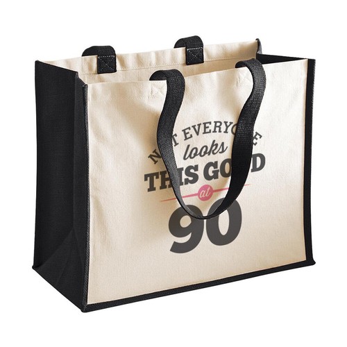 90 Cumpleaños Buen Regalo Mujeres Damas Bolso de Compras Presente Idea - Imagen 9 de 12