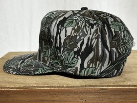 Vintage NES Trench Shoring Camouflage SnapBack Trucker Baseball Hat. Portland. 