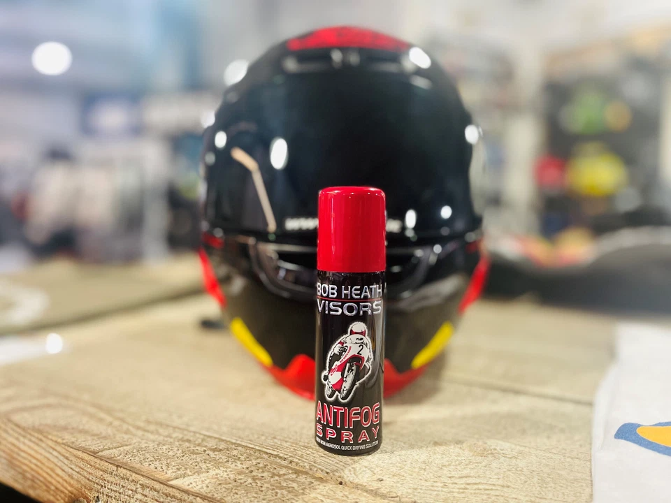 Bob Heath Visors Anti Fog Motorcycle Motorbike Helmet Visor Mist Spray 50ML - Image 3 of 4
