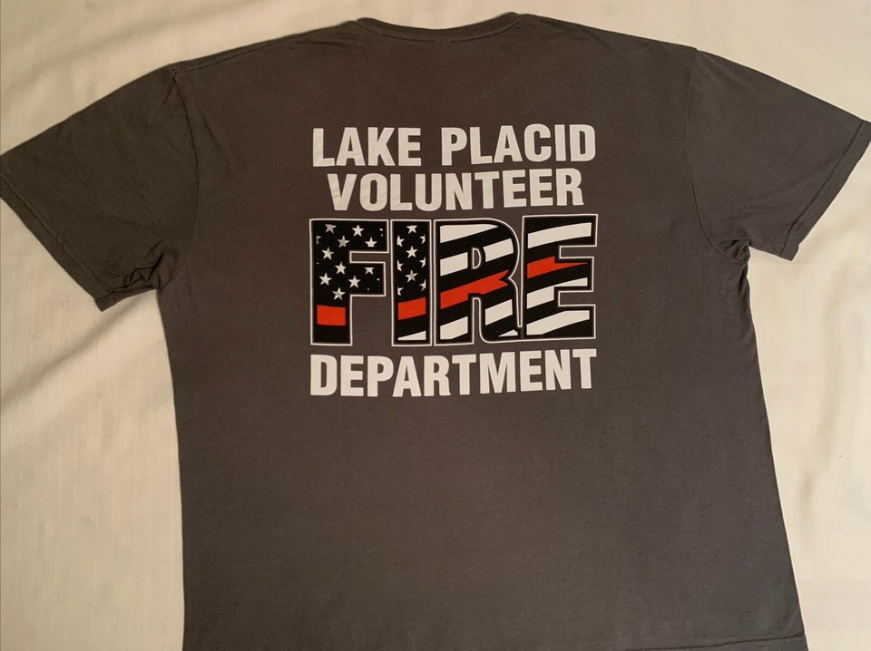 Lake Placid Fire Department Essex County New York NY TShirt Sz 2XL