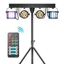RGB LED Wash Light Separate Stand Wireless Remote Control Party Stage DJ Light