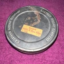 Vintage EASTMAN KODAK Company Round Metal Tin - Empty Film Container