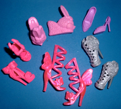 %***5 Paar Barbie Schuhe*Hoher Fuß*Für Standard+MtM***%