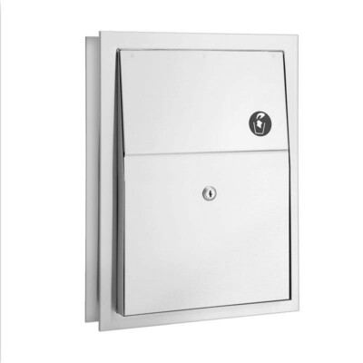 4721-150000 Bradley 2-Sided Recessed Sanitary Napkin Disposal Restroom Supply