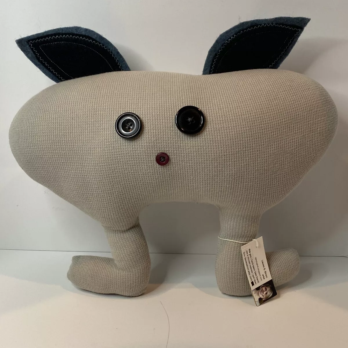 Handmade Stuffed Animal Made with Recycled Materials Named “This Guy”