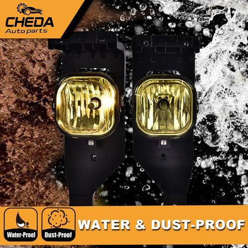 Fit For 05-07 Ford F-250 F-350 F-450 F-550 Yellow Lens Excursion Fog Lights New - Picture 5 of 9
