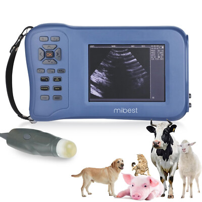 Mibest Portable Veterinary Ultrasound Scanner for Pregnancy Check 5.8 Inch LCD