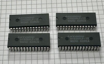4x HY6264LP-10 6264 8-BIT 8K x 8 CMOS SRAM PDIP28 x4 PCS NEW OLD STOCK NOS