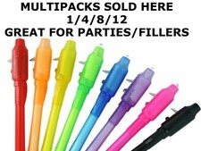 UV Light Pen Invisible Ink Secret Marker Ultra Violet LED Black Light Spy Pen UK