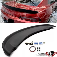Matte Black For 2014-2015 Chevy Camaro SS Z28 Trunk Spoiler Lip Rear Wing