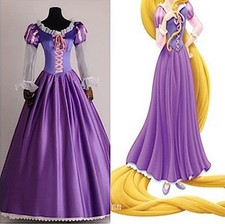 Rapunzel Vestito Carnevale Donna Dress up Tangled Woman Costume RAPUW02