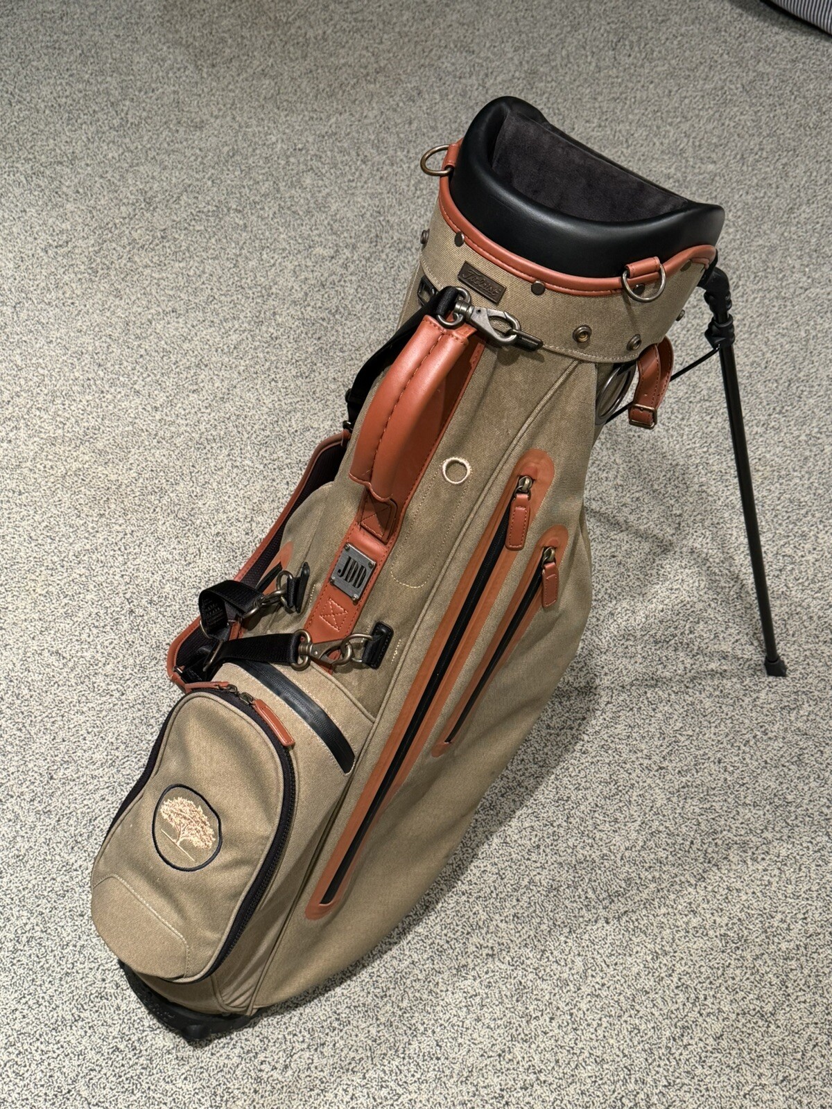 Titleist linksmaster golf bag, canvas and leather, Matching Duffel eBay