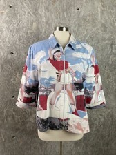 Vintage 90s Stonebridge Size Xl Cowgirl Graphic Cotton Zip Front Jacket Rodeo