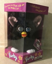1998 FURBY ORIGINAL Black NIB Model 70-800 .. NEVER OPENED