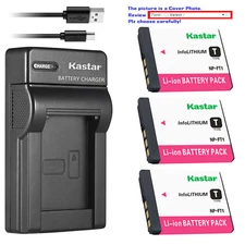 Kastar Battery Slim Charger for Sony NP-FT1 FT1 & Sony Cyber-shot DSC-T9 Camera