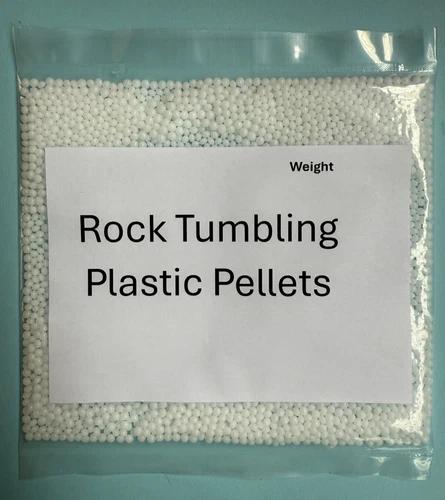 Plastic Polypropylene Pellets For Rock, Pellet Stone Tumbling - Sizes Available