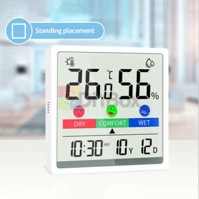 Indoor Temperature Humidity Meter Digital Colorful LCD Thermometer Hygrometer