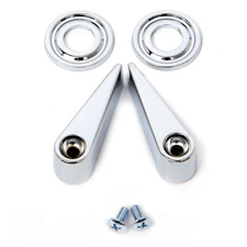 68 69 Ford Mustang Seat Latch Handle, Bezel & Screw Set (6 pcs)