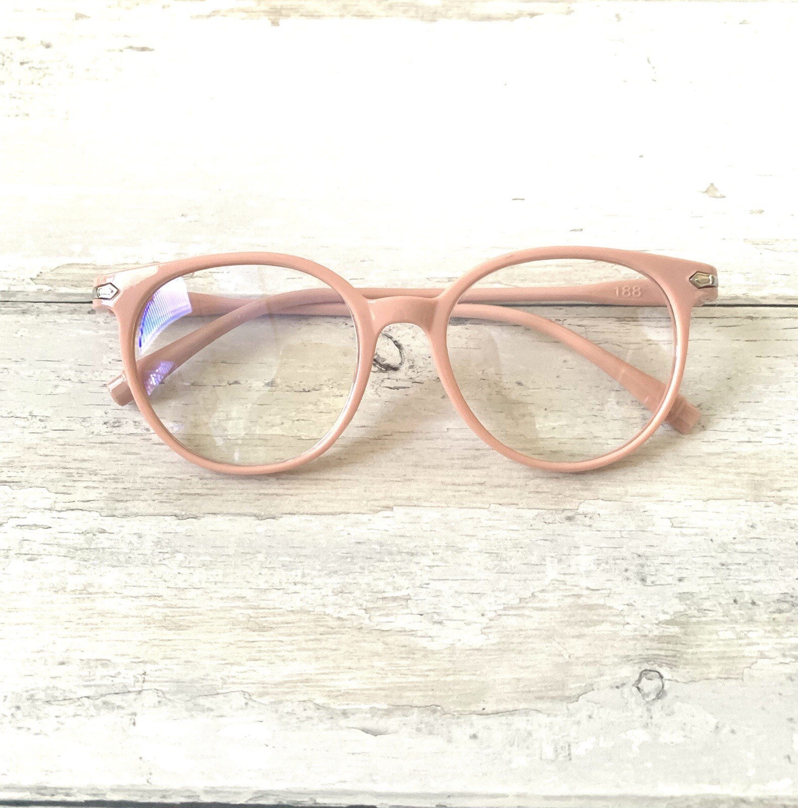 Sherbet Pink Matte Blue Light Glasses Anti Eye Strain for Computer Screens-image