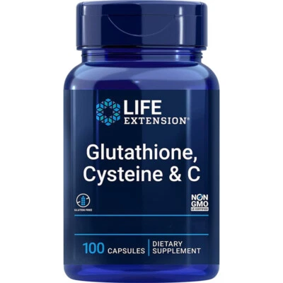 Life Extension, Glutathion, Cystéine & C, 100 gélules - Envoi éclair