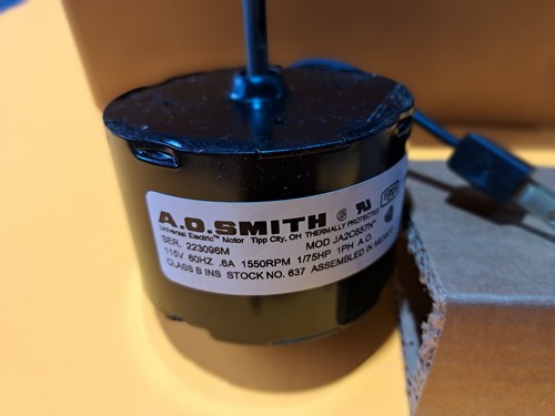 AO Smith 637 Elec GEBLÄSER Motor, 1/75 PS, 115 V, 0,60 A, 1550 U/MIN, Hülsenlager