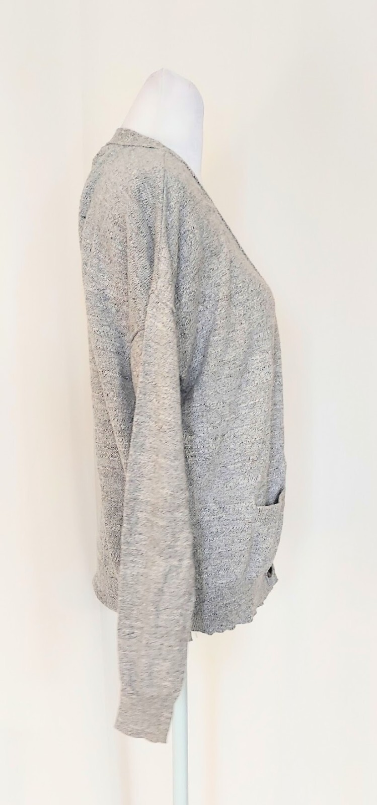Decree Size Medium Button Front Cardigan Gray 100… - image 4
