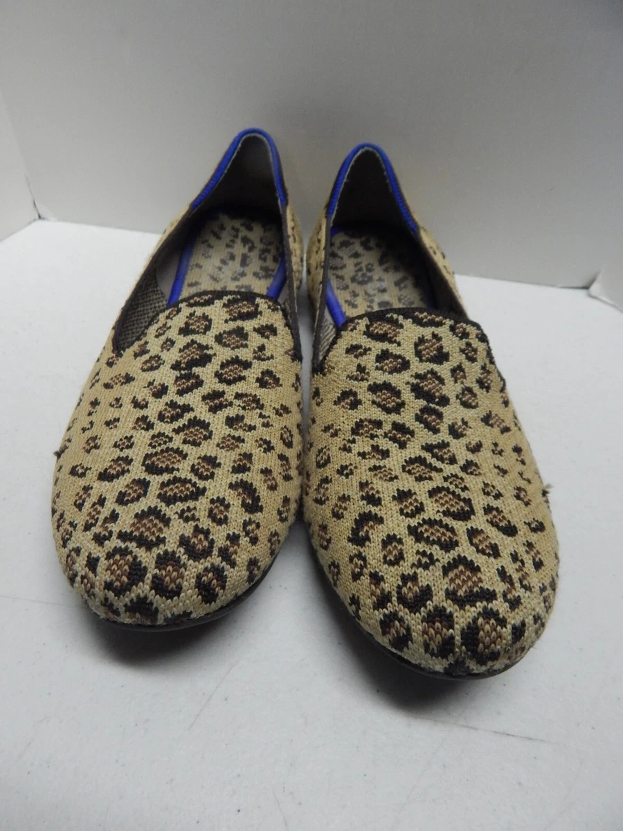 Rothy s Round Toe Rothy Leopard Cheetah Animal Print Ballet Flats Size 9.5