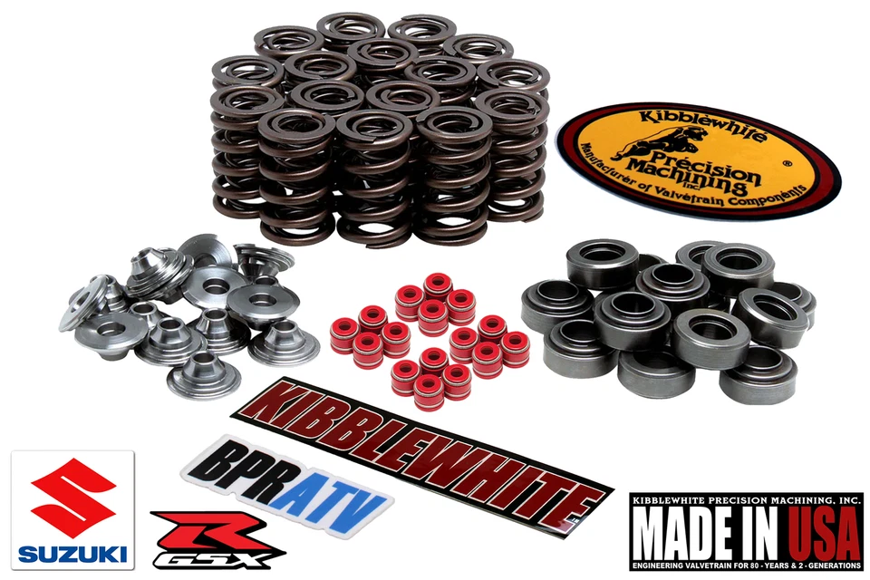Kibblewhite Titanium Spring Kit RED Seals 93-98 Suzuki GSXR 1100W 93-95 GSXR750W - Image 4 of 4